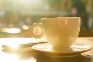 soothing coffee tea meditation photo
