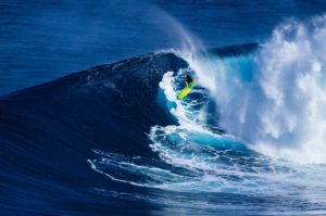 surfer surfing big blue wave image