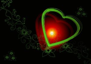 red and green hearts image