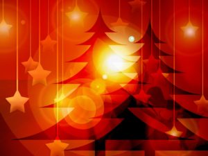 christmas tree stars and light image