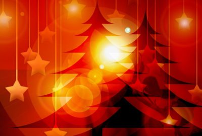 christmas tree stars and light image