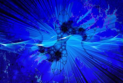 quantum blue abstract energy photo