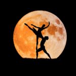dancers male female unity by the moon image